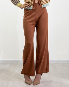 Pantalone Lungo Basic in Cotone Bio Donna