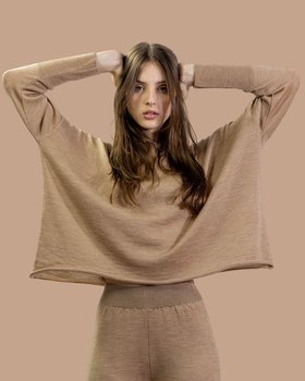 Maglia Girocollo in Fresco di Lana