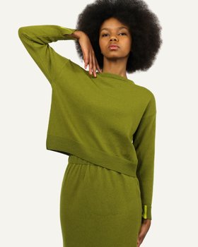 Maglia Over Donna Pura Lana Merino Ultrafine