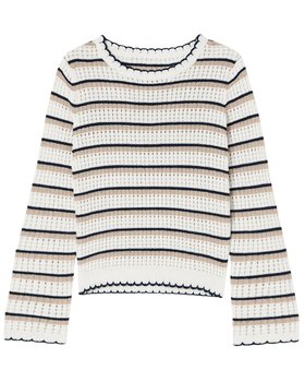 Maglia Traforata Donna in Puro Cotone Pima