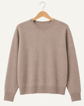 Maglia Girocollo Donna in Lana Merinos e Cashmere