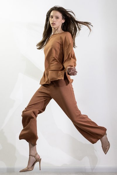 Maglia over in cotone bio donna