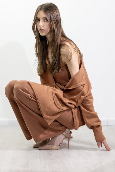 Giacca over in cotone bio donna