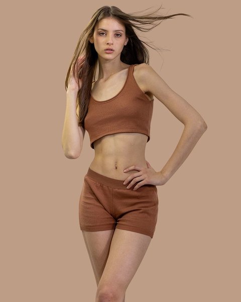 Coulotte basica per sottàbito in cotone bio donna