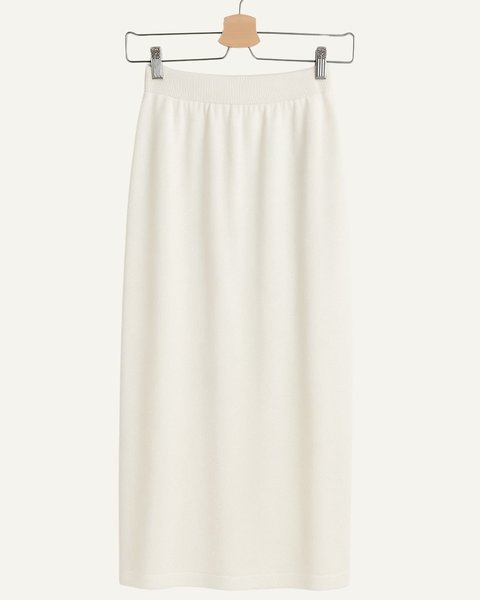 Gonna basica donna in pura lana merino - nora