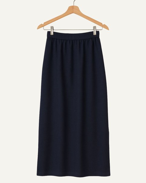 Gonna basica donna in pura lana merino - nora