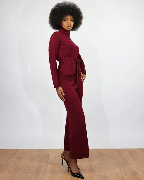 Pantalone donna in pura lana merino - elodie