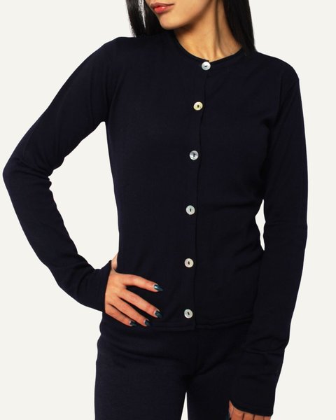 Giacca coreana donna in pura lana merino - amelia