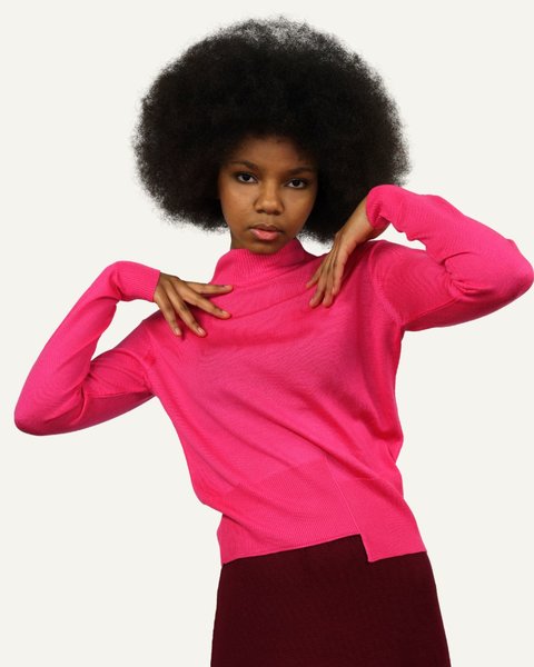 Lupetto donna in pura lana merino