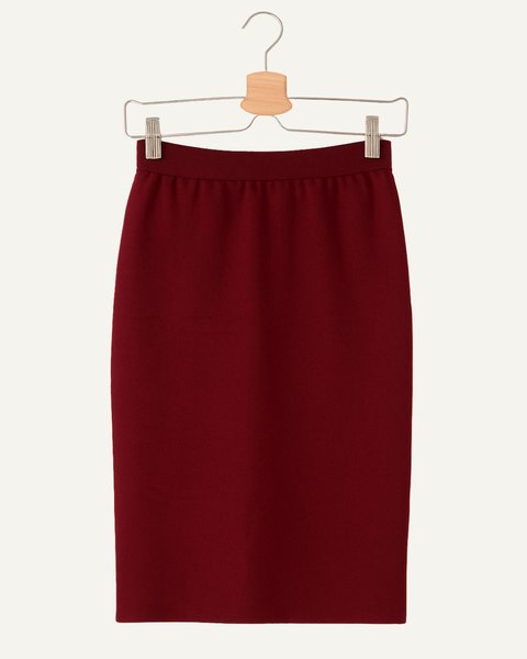 Gonna longuette donna pura lana merino ultrafine