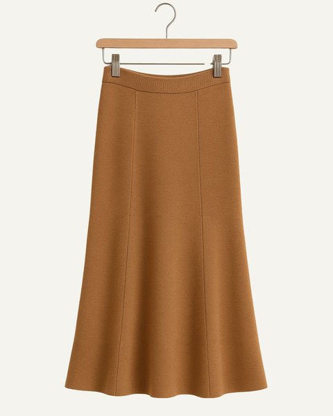 Gonna svasata donna in pura lana merino ultrafine