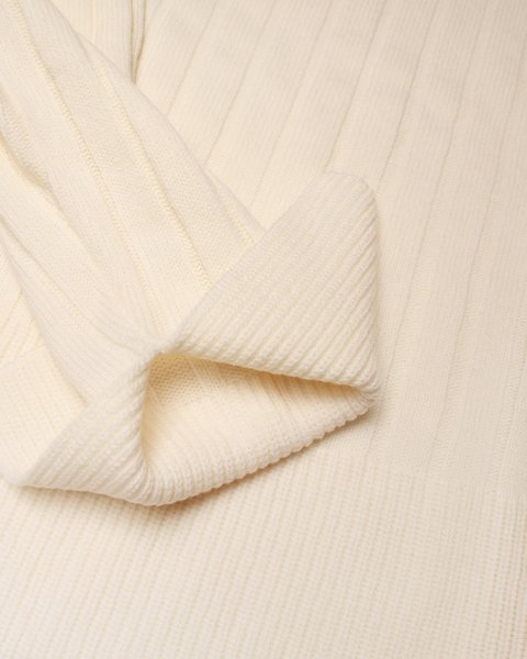 Maglia costa over donna in pura lana merino ultrafine