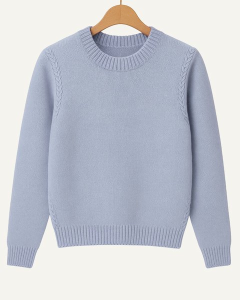 Girocollo over donna in pura lana merino ultrafine