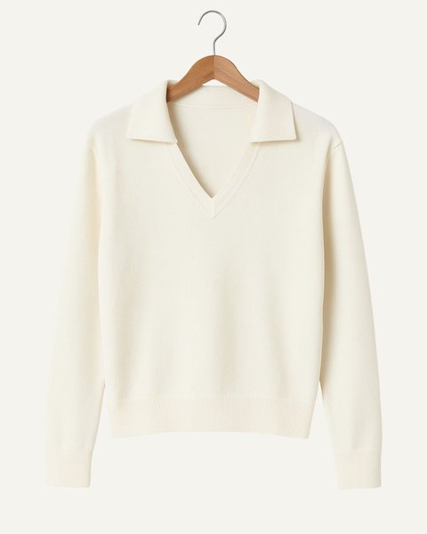 Polo donna in pura lana merino ultrafine