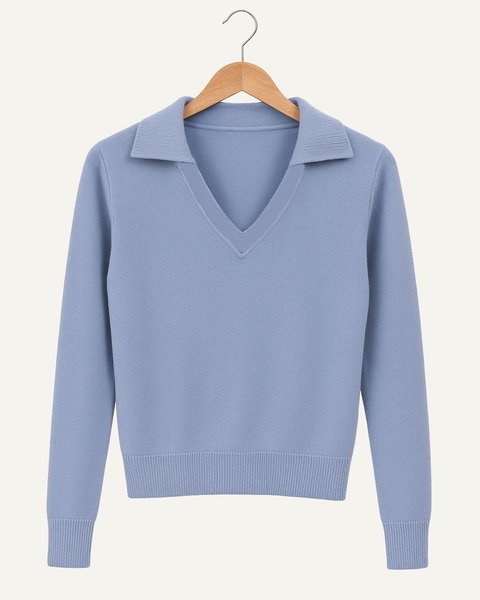 Polo donna in pura lana merino ultrafine