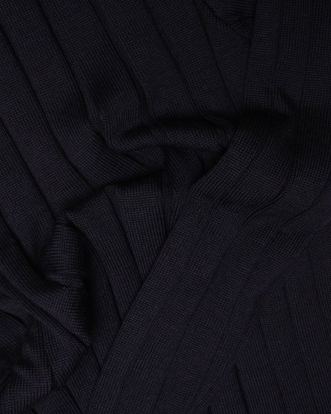 Maglia collo alto coste donna in pura lana merino