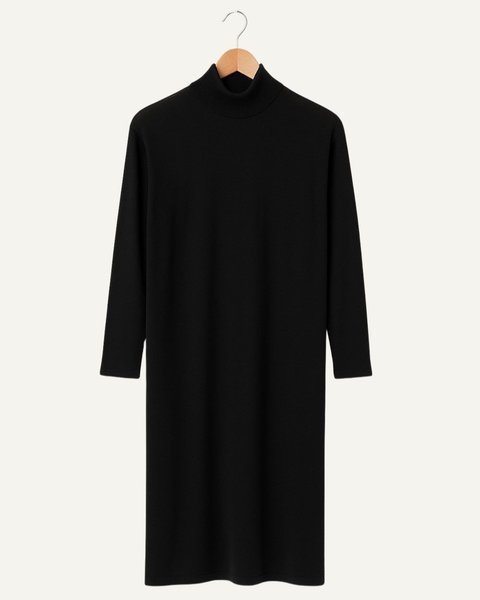 Abito dolcevita pura lana donna