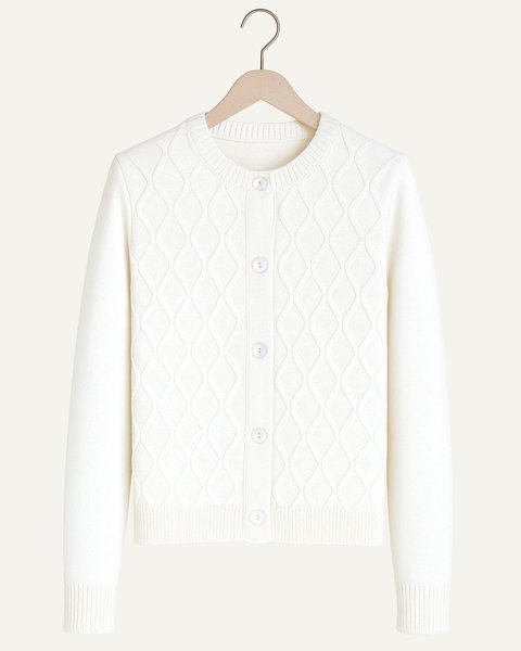 Giacca punto alveare donna in pura lana merino ultrafine