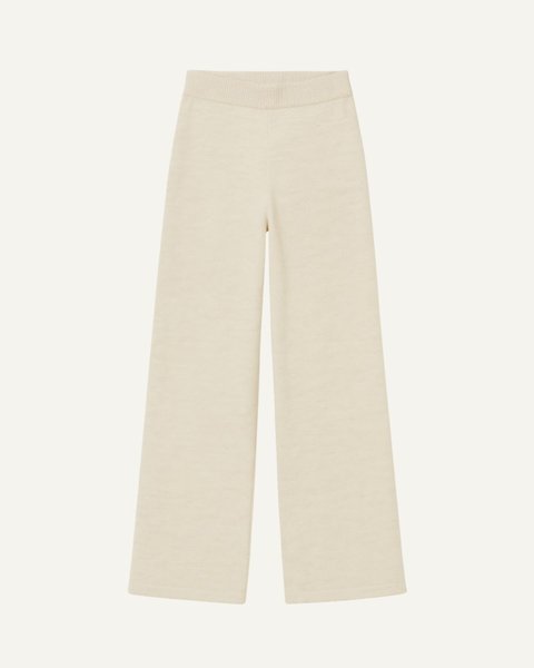 Pantalone basico donna in puro cotone e puro lino