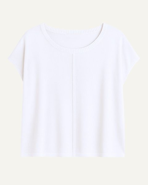 Maglia manica corta donna in pura viscosa ecosostenibile