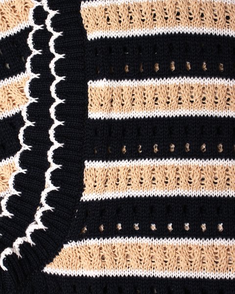 Abito in maglia traforato donna in puro cotone pima