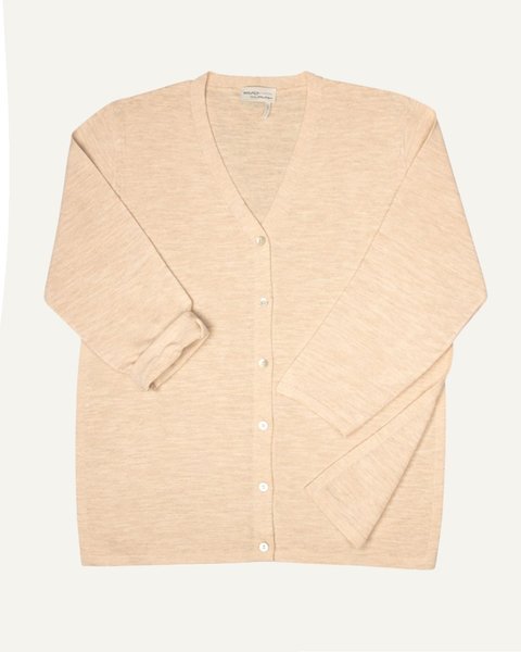 Cardigan in cotone e lino