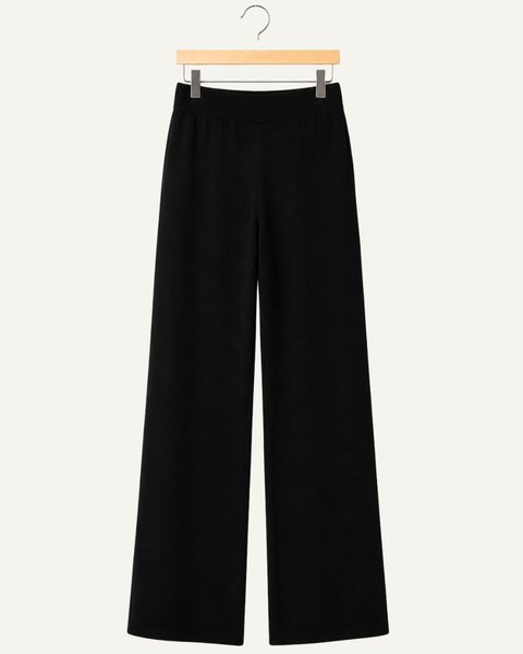 Pantaloni in maglia donna in pura lana merinos extrafine