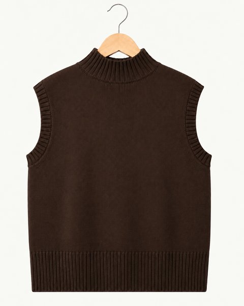 Gilet lupetto donna in pura lana merinos ultrafine
